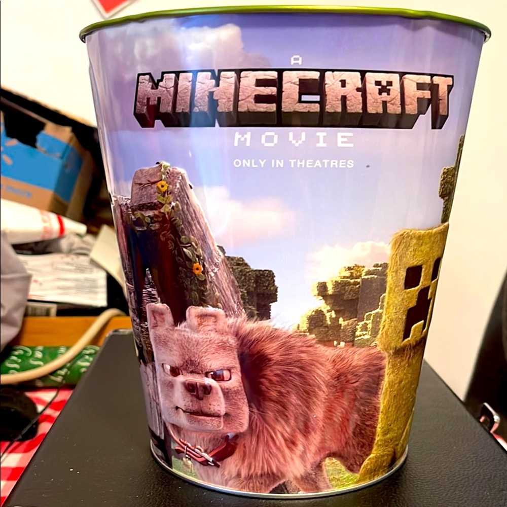 Minecraft Movie Popcorn Bucket
